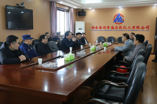 常德市政府副市長湯祚國來尊龍凱時(shí)-人生就是搏常德公司督導(dǎo) 安全工作
